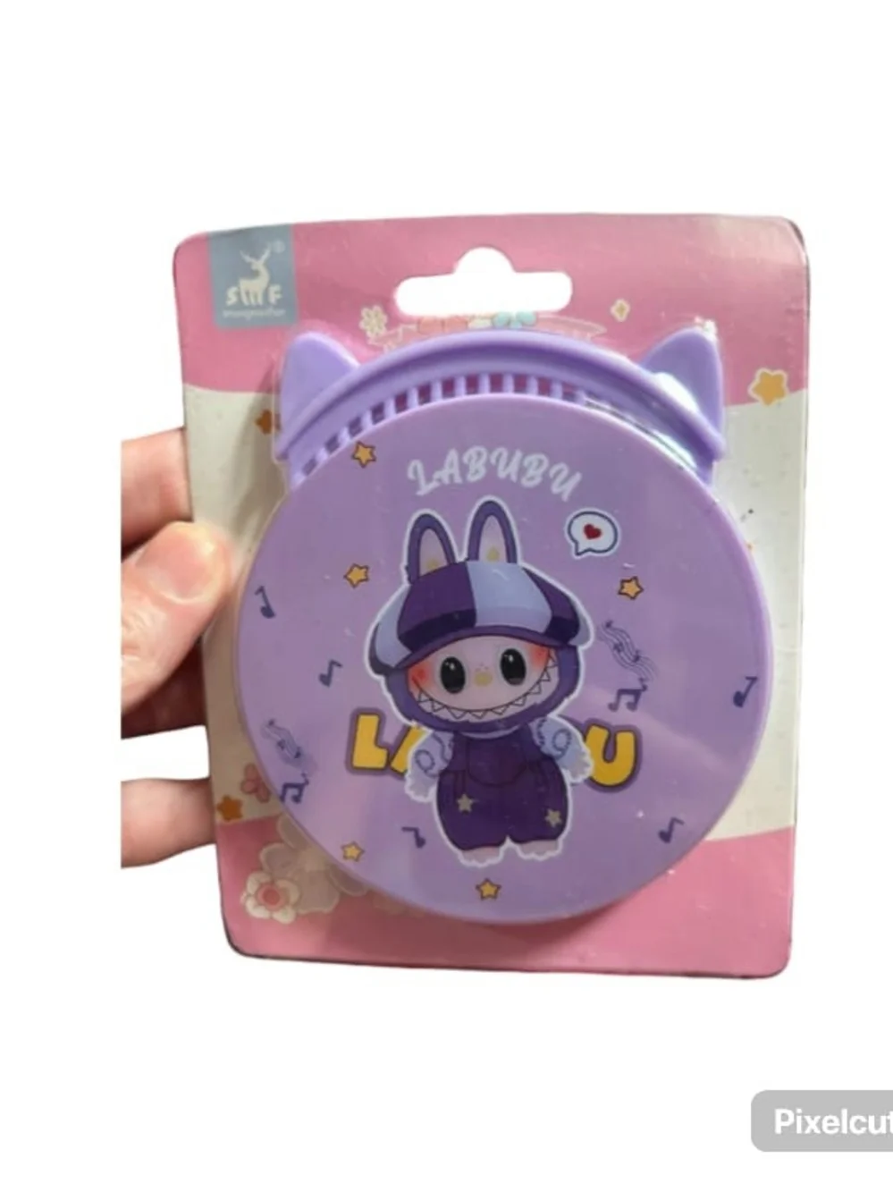 Plush Keychain & Accessories Set - Pink, Purple, White
